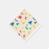 Super Pets & Justice League Silhouette Pattern Servet (Hoek)