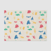 Super Pets & Justice League Silhouette Pattern Tissuepapier (Voorkant)