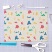 Super Pets & Justice League Silhouette Pattern Tissuepapier (Craft)