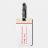 Super-Pets patrouillerende metropolis Bagagelabel (Achterkant verticaal)