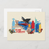 Super-Pets patrouillerende metropolis Briefkaart (Voorkant / Achterkant)