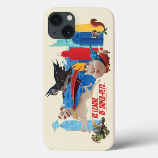 Super-Pets patrouillerende metropolis Case-Mate iPhone Case (Achterkant)
