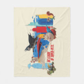 Super-Pets patrouillerende metropolis Fleece Deken (Voorkant)