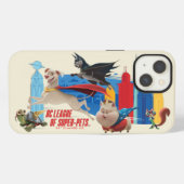 Super-Pets patrouillerende metropolis iPhone Hoesje (Achterkant horizontaal)