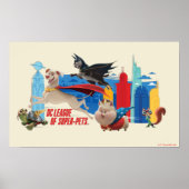 Super-Pets patrouillerende metropolis Poster (Voorkant)
