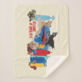 Super-Pets patrouillerende metropolis Sherpa Deken (Voorkant)