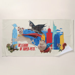Super-Pets patrouillerende metropolis Strandlaken