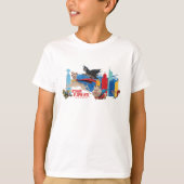 Super-Pets patrouillerende metropolis T-shirt (Voorkant)