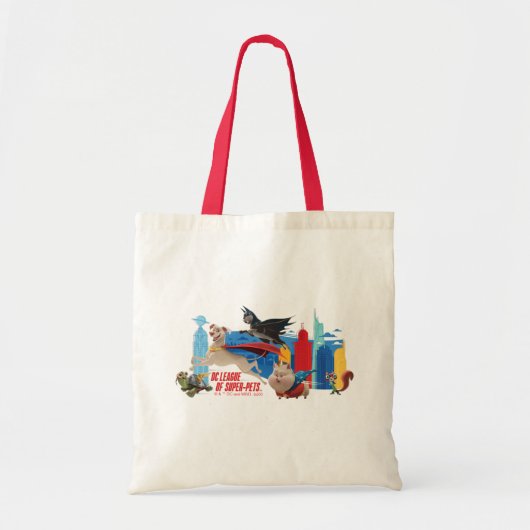Super-Pets patrouillerende metropolis Tote Bag (Voorkant)