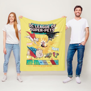 Super-Pets: We zijn een pak, we steken samen! Fleece Deken