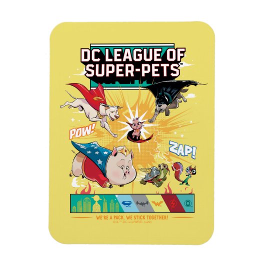 Super-Pets: We zijn een pak, we steken samen! Magneet (Verticaal)
