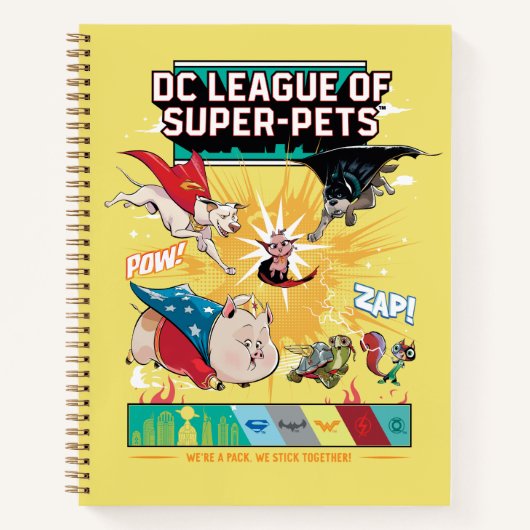 Super-Pets: We zijn een pak, we steken samen! Notitieboek (Voorkant)