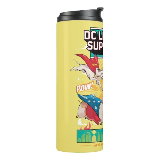 Super-Pets: We zijn een pak, we steken samen! Thermosbeker (Gedraaid links)