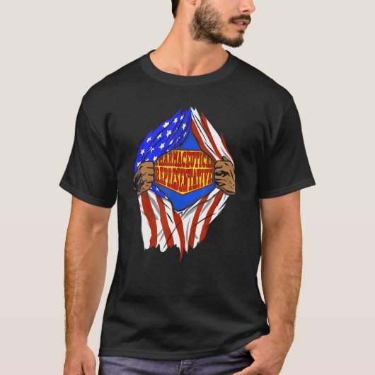 Super Pharmaceutical Representative Hero Job T-shirt (Voorkant)