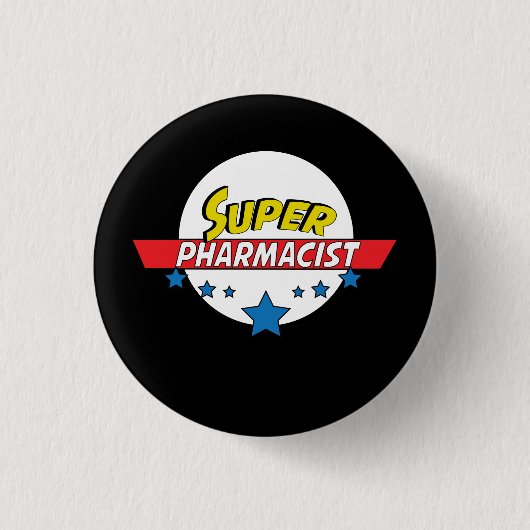 Super Pharmacist #Pharmacist Ronde Button 3,2 Cm (Voorkant)