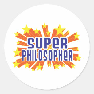 Super Philosopher Ronde Sticker