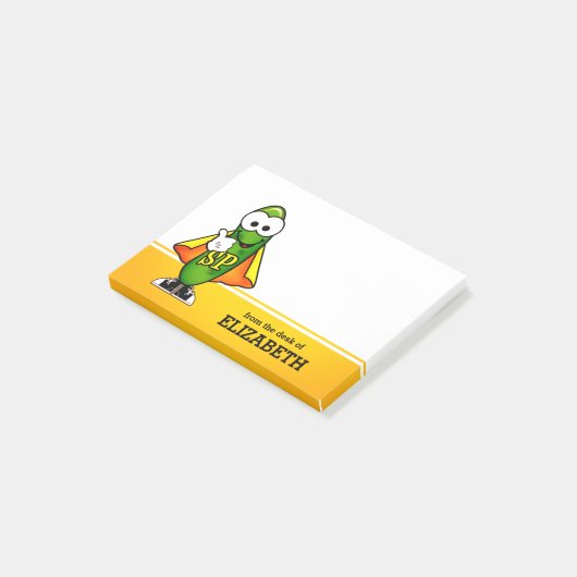 Super Pickle - Gepersonaliseerd Post-it® Notes (Schuin)