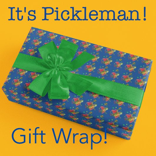 Super Pickleman rood groen blauw Cadeaupapier
