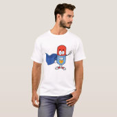 Super Pill Cartoon Heldhaft Karakter T-shirt (Voorkant volledig)