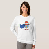 Super Pill Cartoon Hero Character T-shirt (Voorkant volledig)