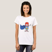 Super Pill Cartoon Hero Character T-shirt (Voorkant volledig)