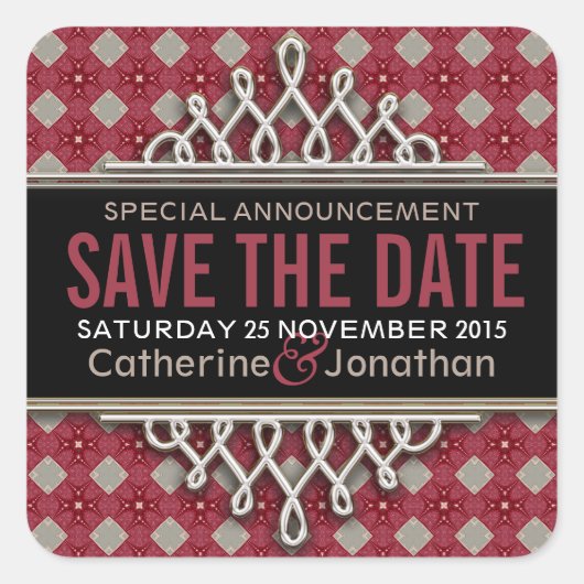 Super Pinky Gold Diamonds bespaart de Date Sticker (Voorkant)