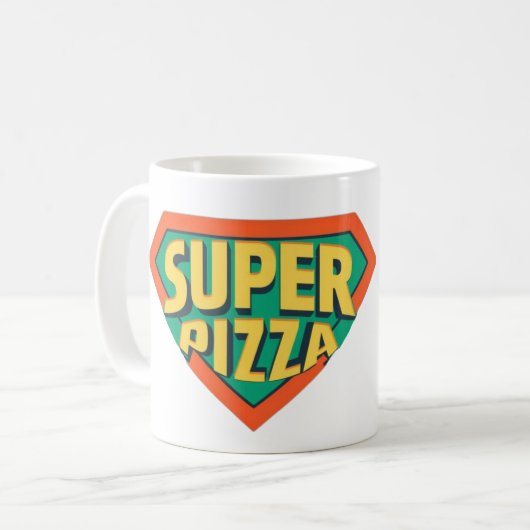 Super Pizza Classic Mok, 11 oz Koffiemok (Voorkant links)
