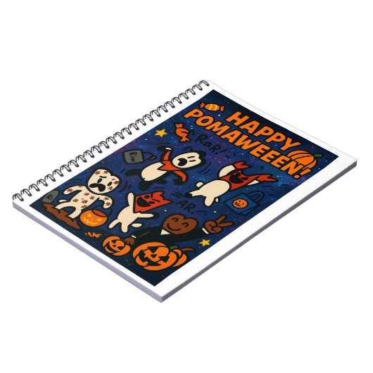Super Pom Pomaween Notebook Notitieboek (Linkerzijde)