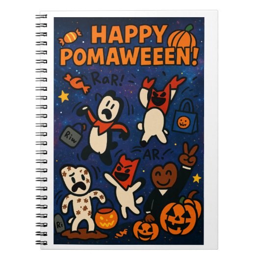 Super Pom Pomaween Notebook Notitieboek (Voorkant)
