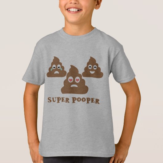 Super Pooper Emoji T-shirt (Voorkant)