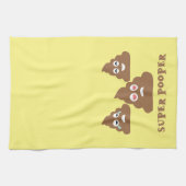 Super Pooper Emoji Theedoek (Horizontaal)