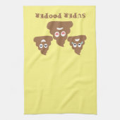 Super Pooper Emoji Theedoek (Verticaal)