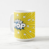 SUPER POP! Comic Book Pop Art Pun Koffiemok (Voorkant links)