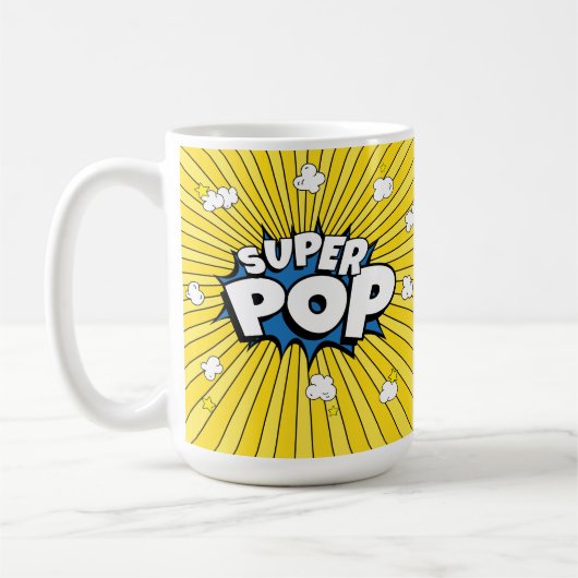 SUPER POP! Comic Book Pop Art Pun Koffiemok (Links)
