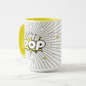 SUPER POP! 'Corny' Popcorn Grap  Mok (Voorkant links)