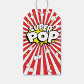 SUPER POP! Funny Corny | Blanco Cadeaulabel (Voorkant)