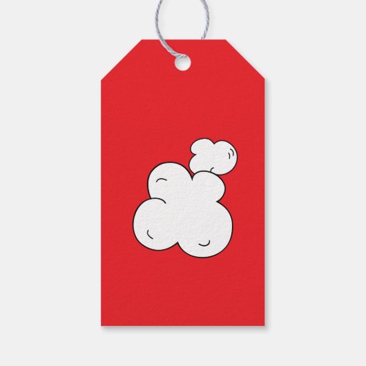 SUPER POP! Funny Corny | Blanco Cadeaulabel (Achterkant)