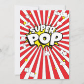 Super Pop! Grappig, Corny, Popcorn Pun | Blank pap Feestdagenkaart (Voorkant)