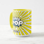 SUPER POP! | Knallend Schattig Grappig Punny Mok (Voorkant links)