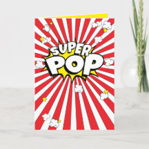 SUPER POP! Leuk, Corny, Popcorn Pun Blank Kaart
