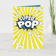 SUPER POP! Leuk, Popcorn Pun, Gele Pop | Blanco