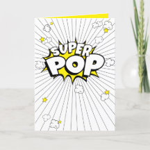 SUPER POP! Minimaal, leuk, Popcorn Pun Blank Kaart