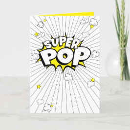 SUPER POP! Minimaal, leuk, Popcorn Pun Blank Kaart