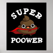 Super Power Funny Super Hero Poop Donk BG Poster (Voorkant)