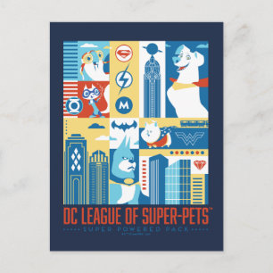 Super Powered Pack Art Deco Metropolis Briefkaart