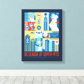Super Powered Pack Art Deco Metropolis Canvas Afdruk (Insitu (Houten vloer))