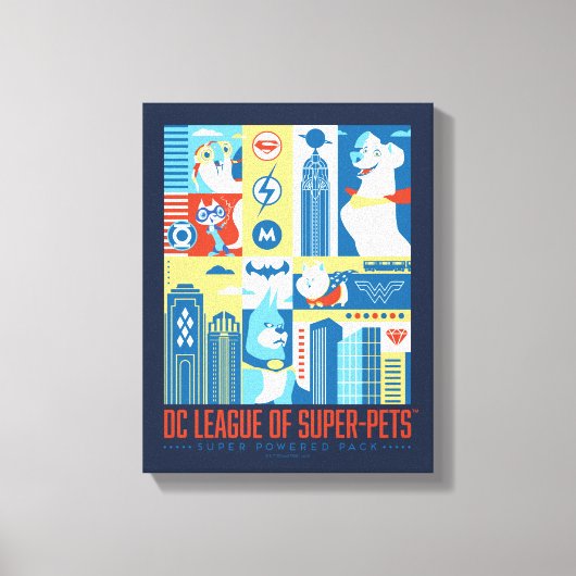 Super Powered Pack Art Deco Metropolis Canvas Afdruk (Voorkant)