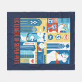 Super Powered Pack Art Deco Metropolis Fleece Deken (Voorkant (Horizontaal))