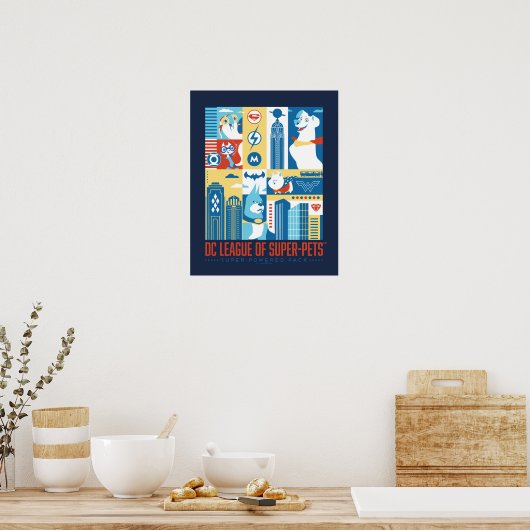 Super Powered Pack Art Deco Metropolis Poster (Keuken)