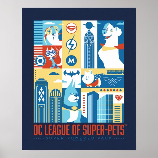 Super Powered Pack Art Deco Metropolis Poster (Voorkant)